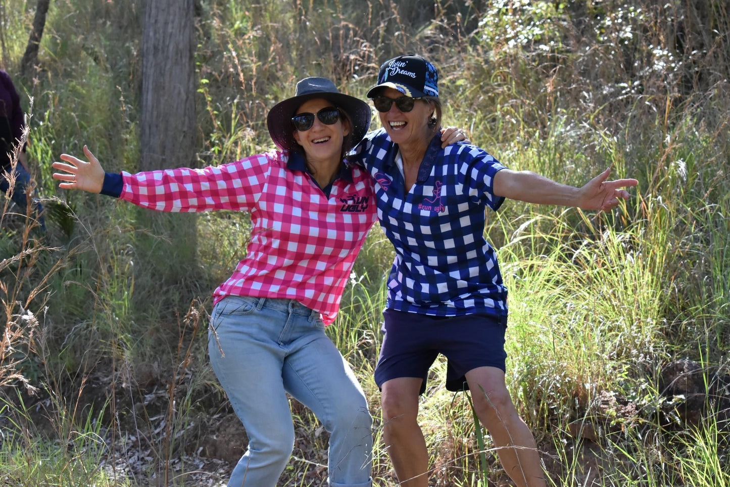 Gingham Long Sleeve Polo