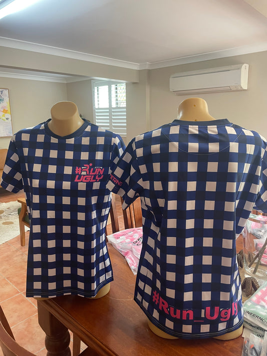 Tee-Shirt Navy Gingham