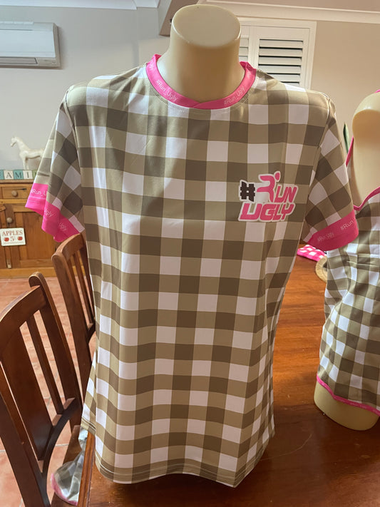 Taupe & Pink Tee