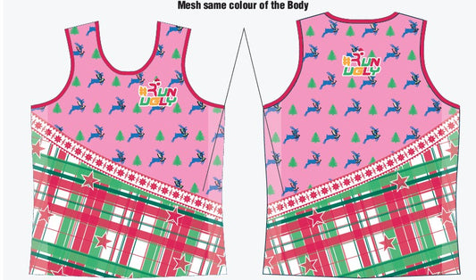 Pre Order ONLY- Christmas Reindeer SINGLET - deliver end of October